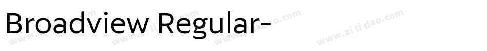 Broadview Regular字体转换